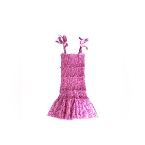 Pink Tie-Strap Mini Dress NWT small